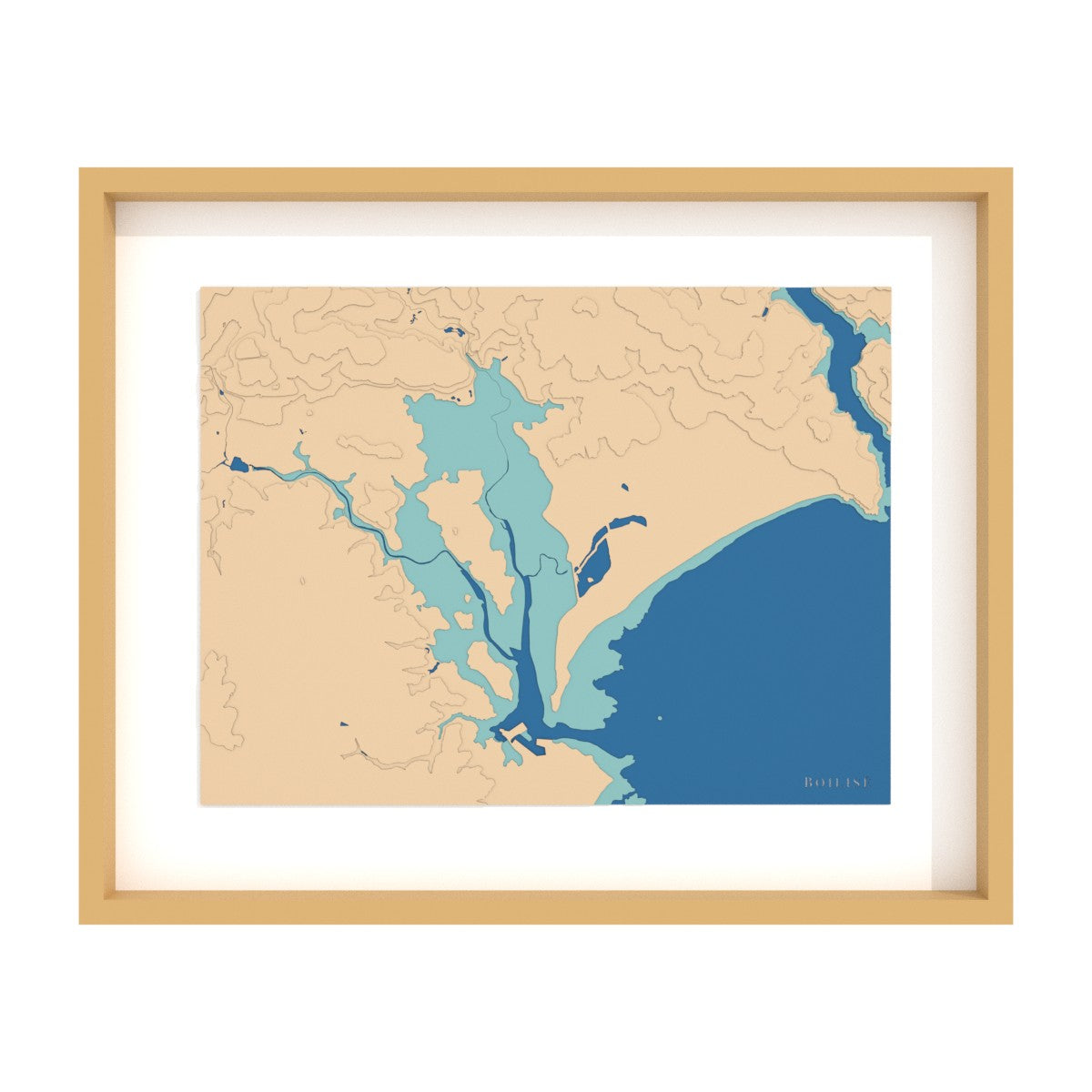 Carte de l'Anse du Pouldon