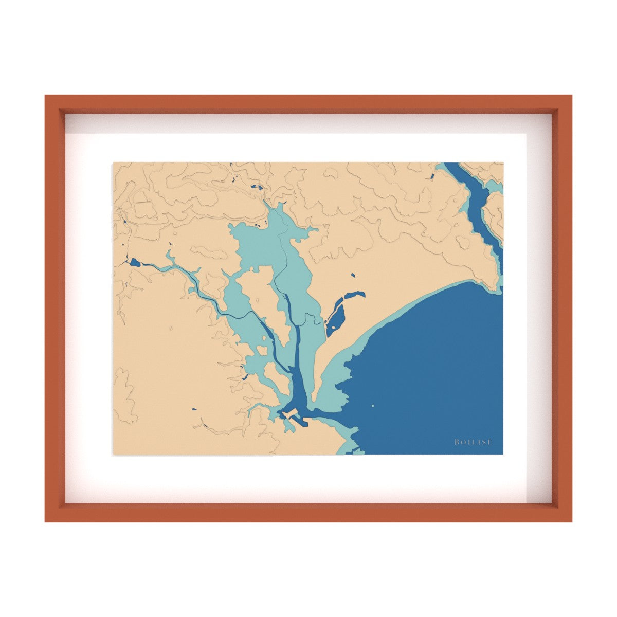 Carte de l'Anse du Pouldon