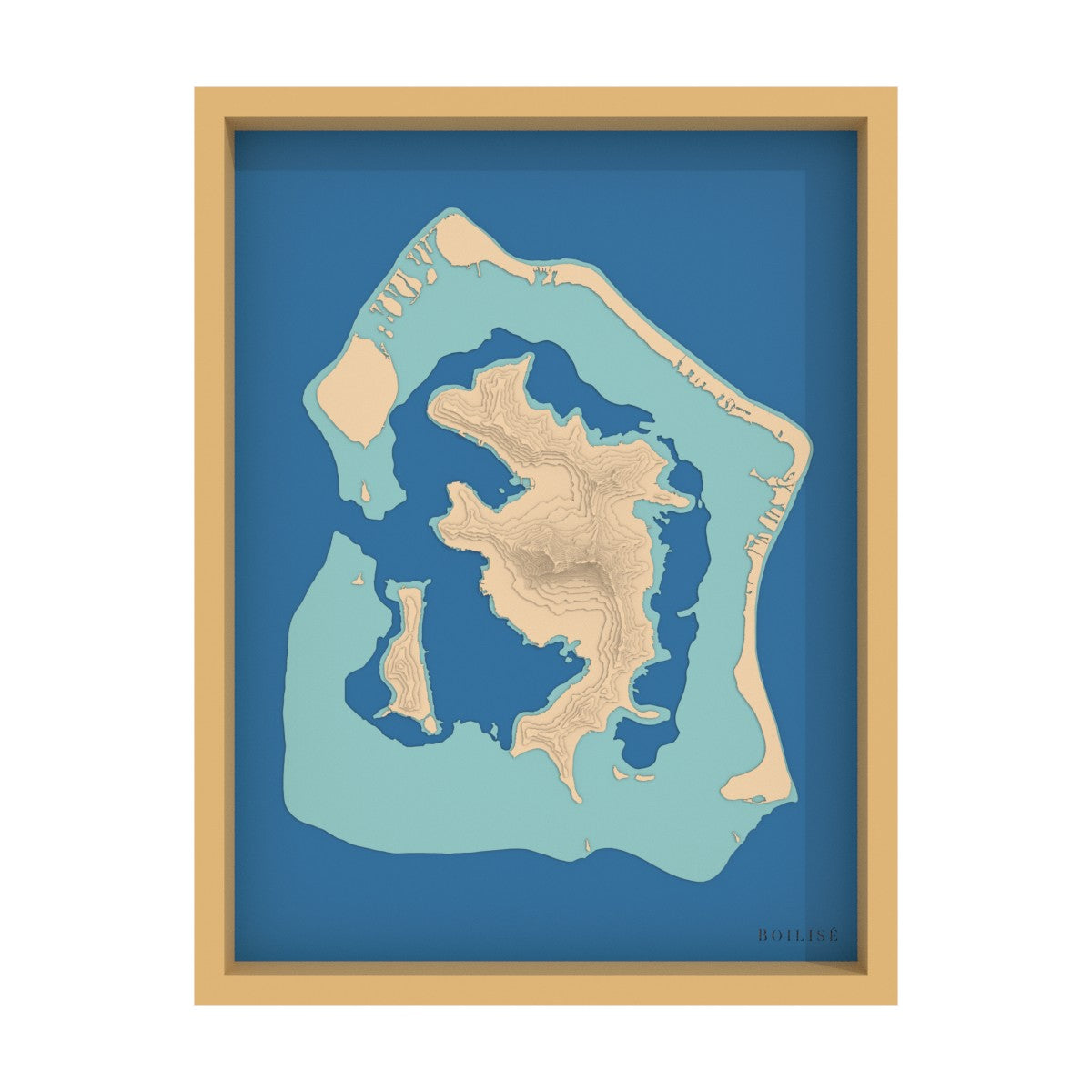 Map of Bora-Bora