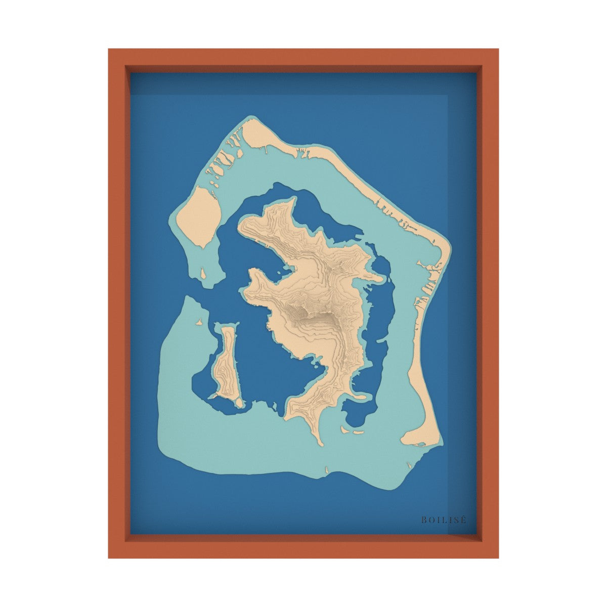 Map of Bora-Bora