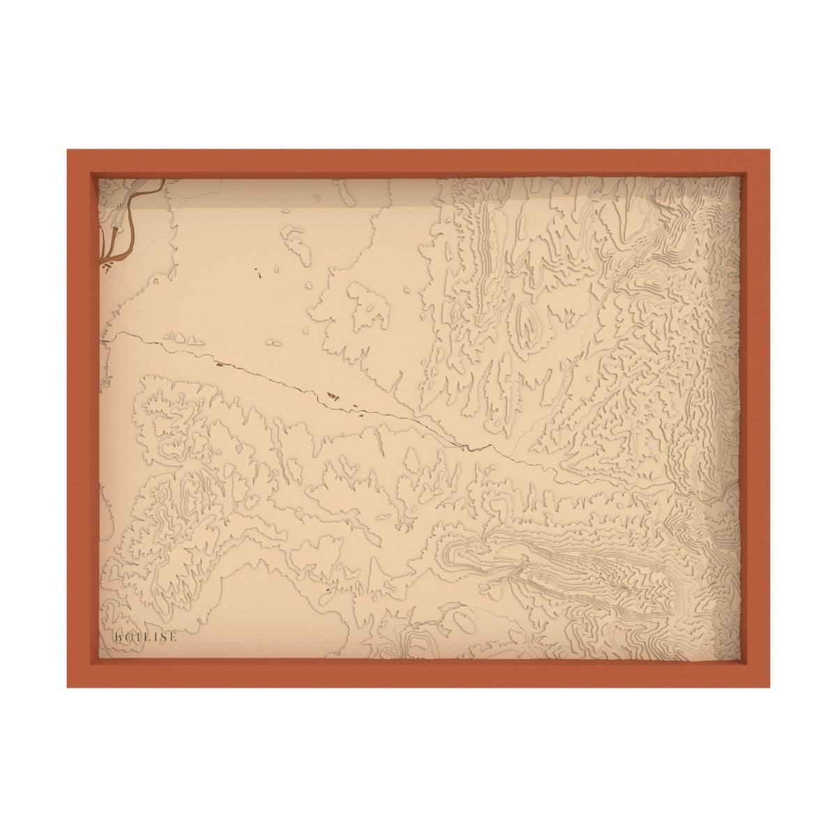 Carte de la vallée de la Drôme