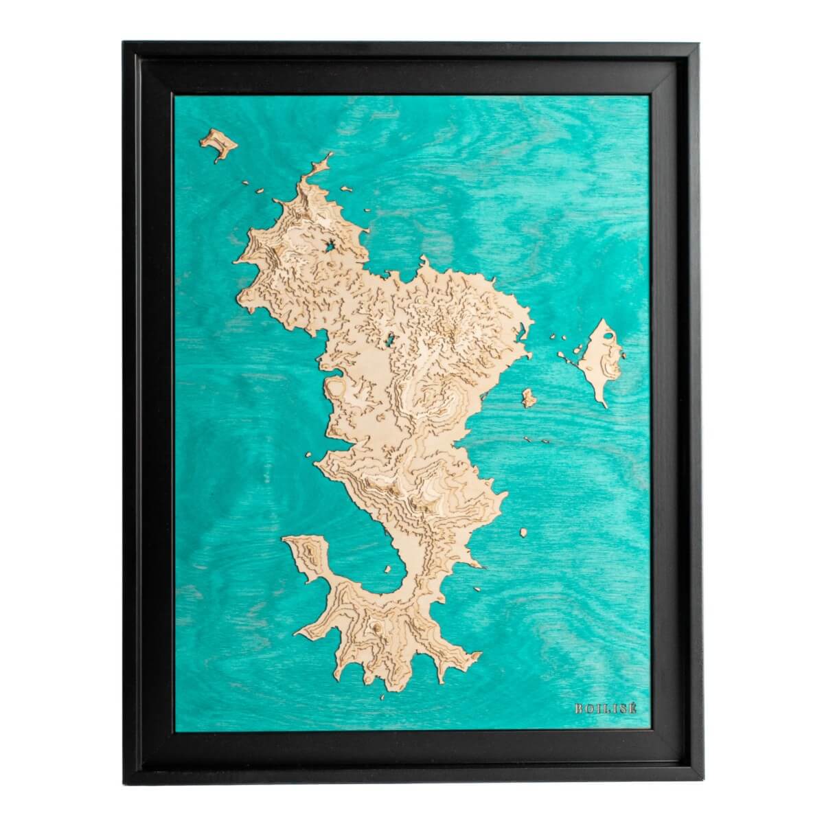 Le relief de Mayotte comme vous ne l'avez jamais vu : en bois et chez vous.