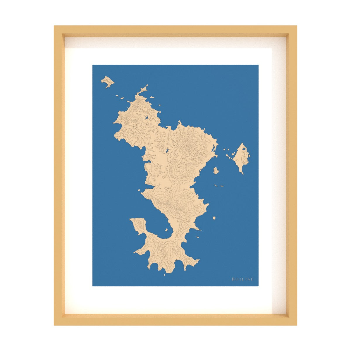 Modèle de la carte de Mayotte en relief