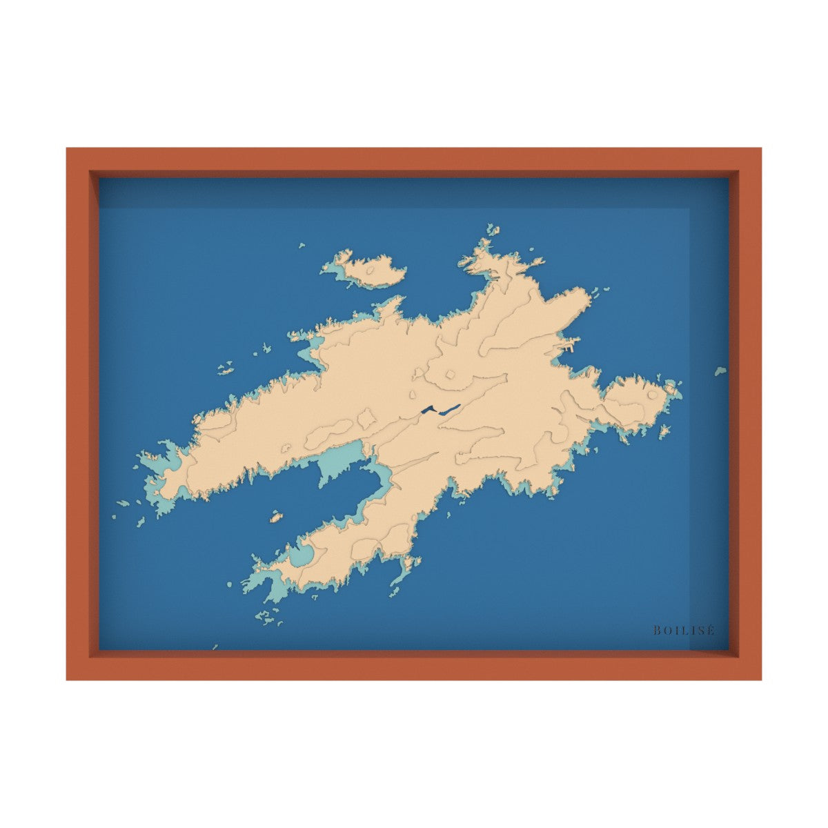 Carte de l'île d'Ouessant