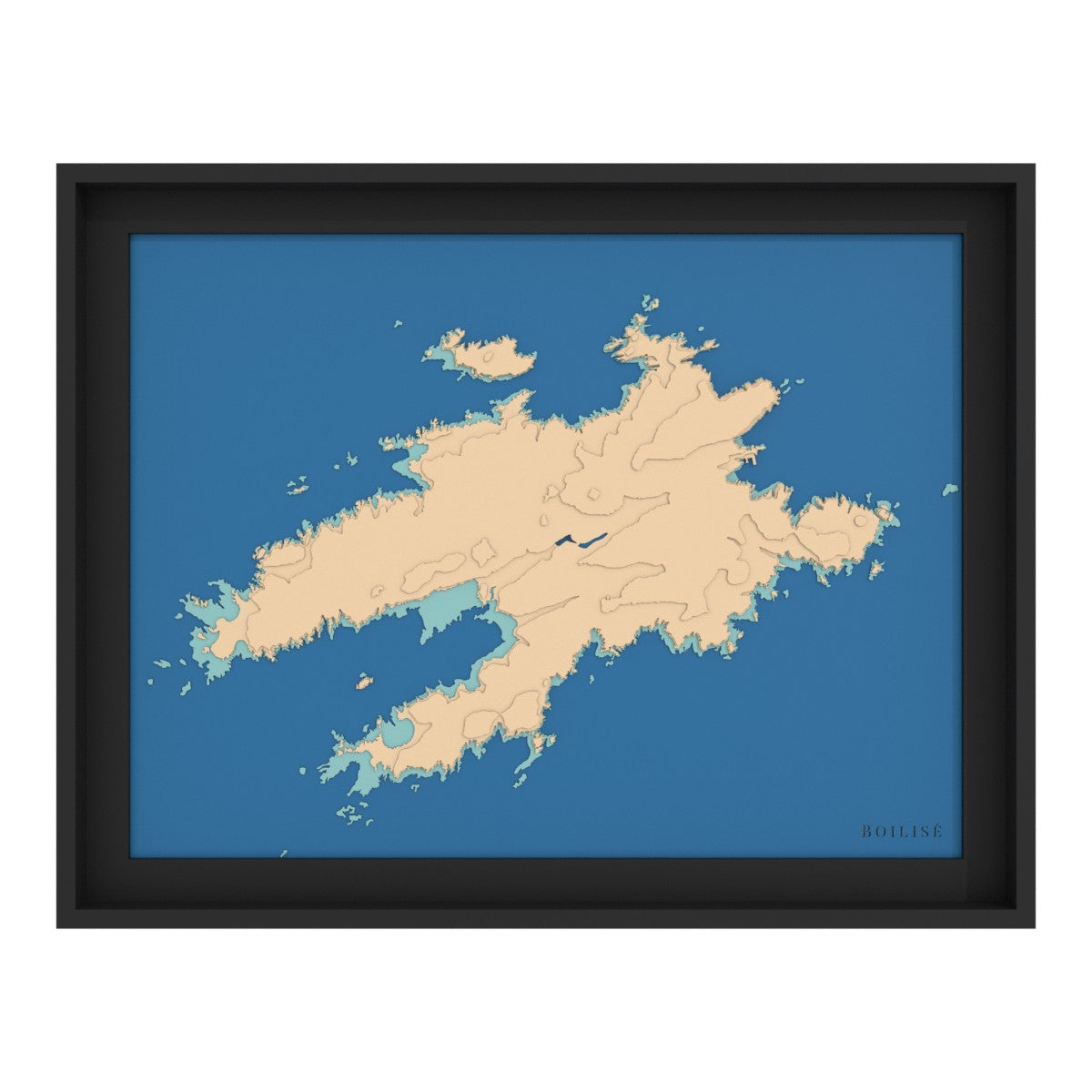 Carte de l'île d'Ouessant