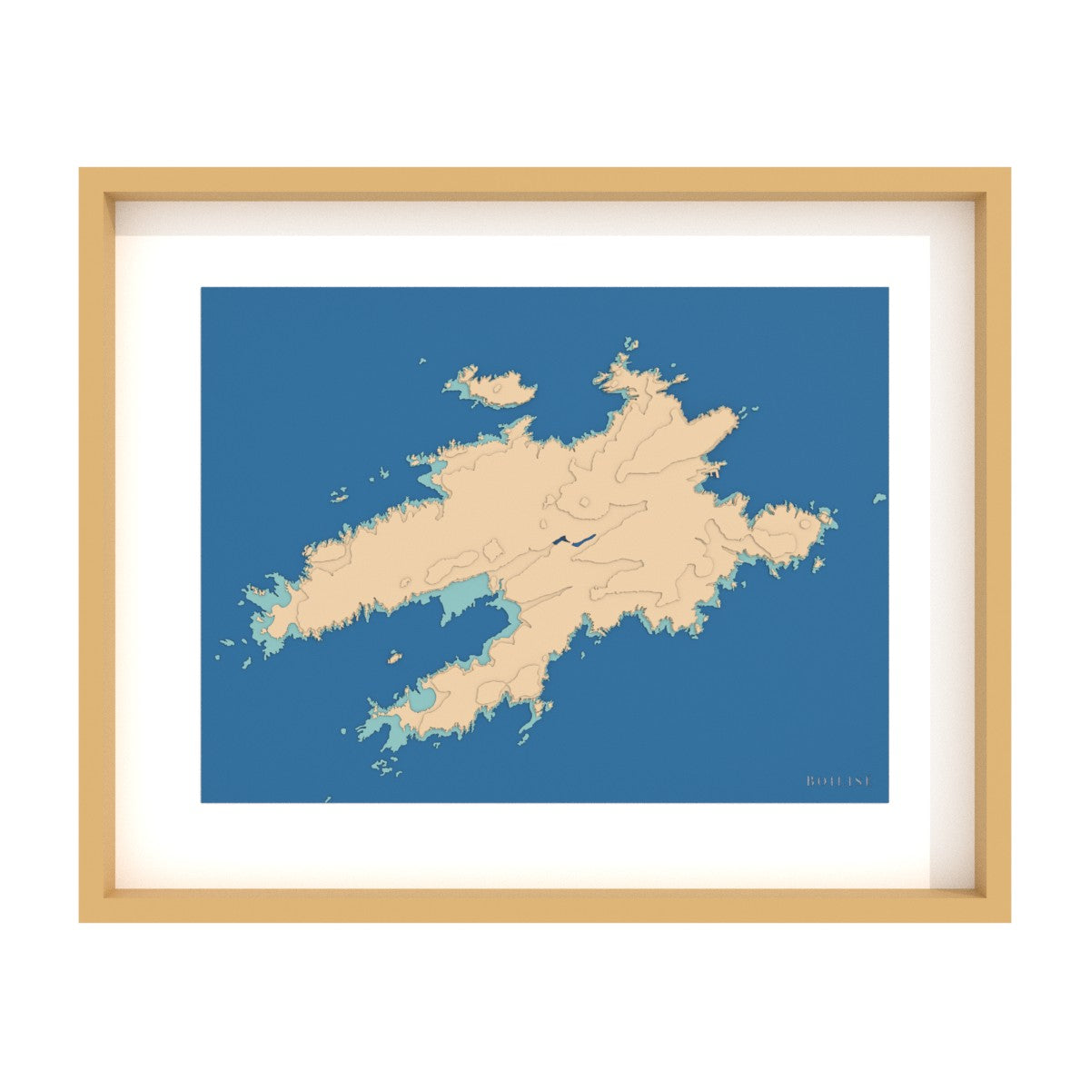 Carte de l'île d'Ouessant