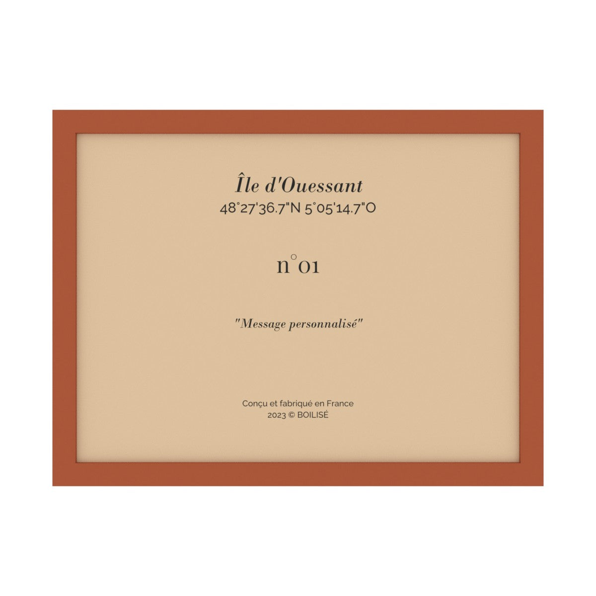 Carte de l'île d'Ouessant