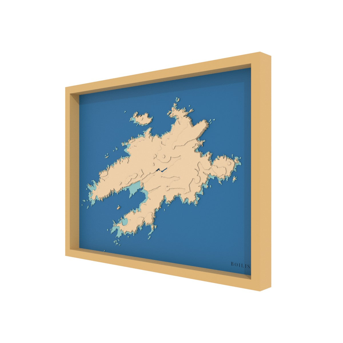 Carte de l'île d'Ouessant