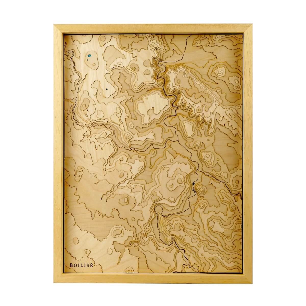 Carte du Puy-En-Velay en bois