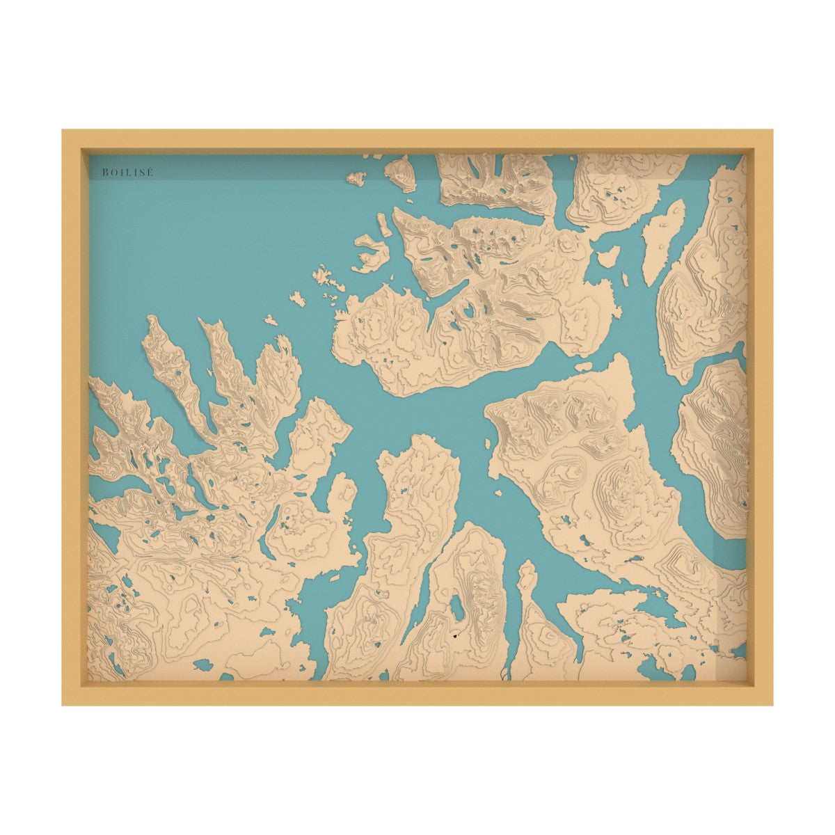 Carte du fjord de Malangen