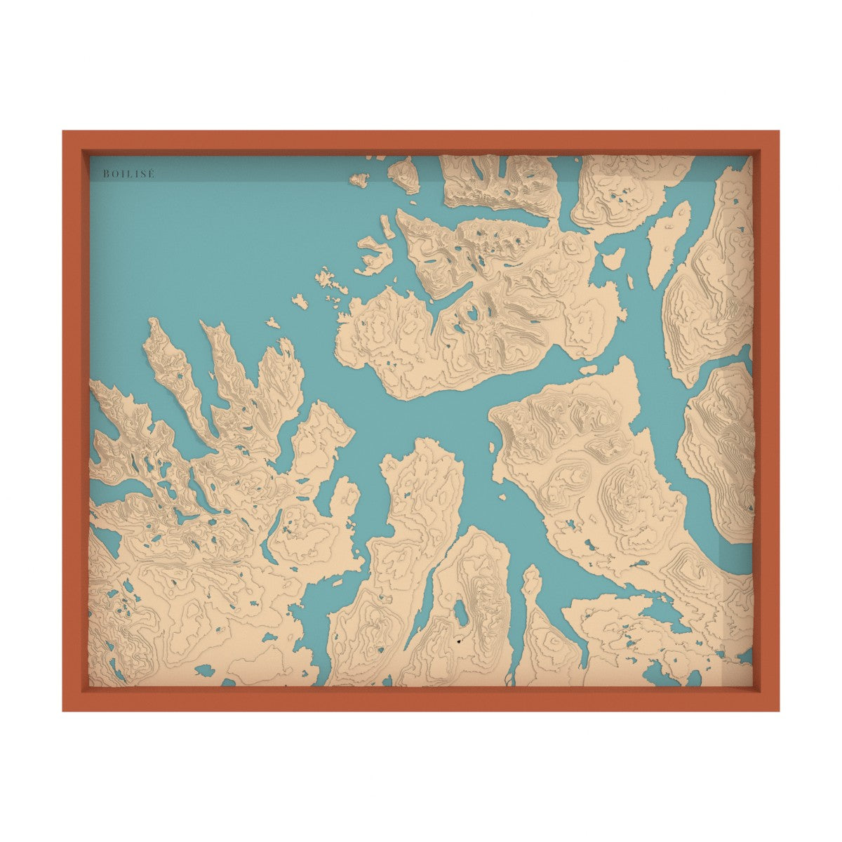 Carte du fjord de Malangen