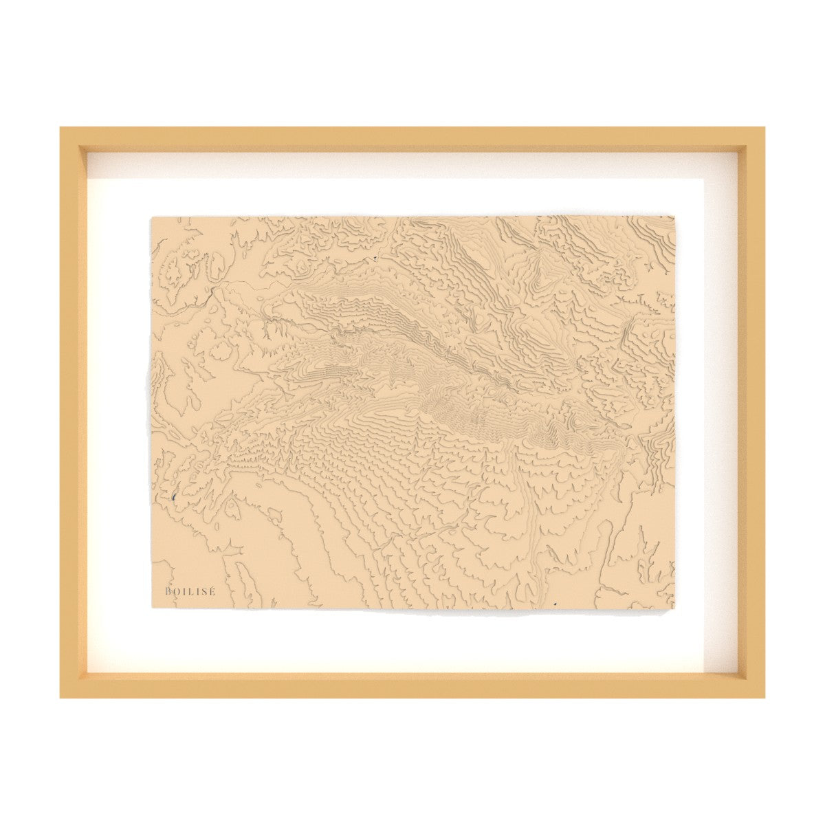 La carte du mont Ventoux accrochée au mur pour donner du relief à votre déco