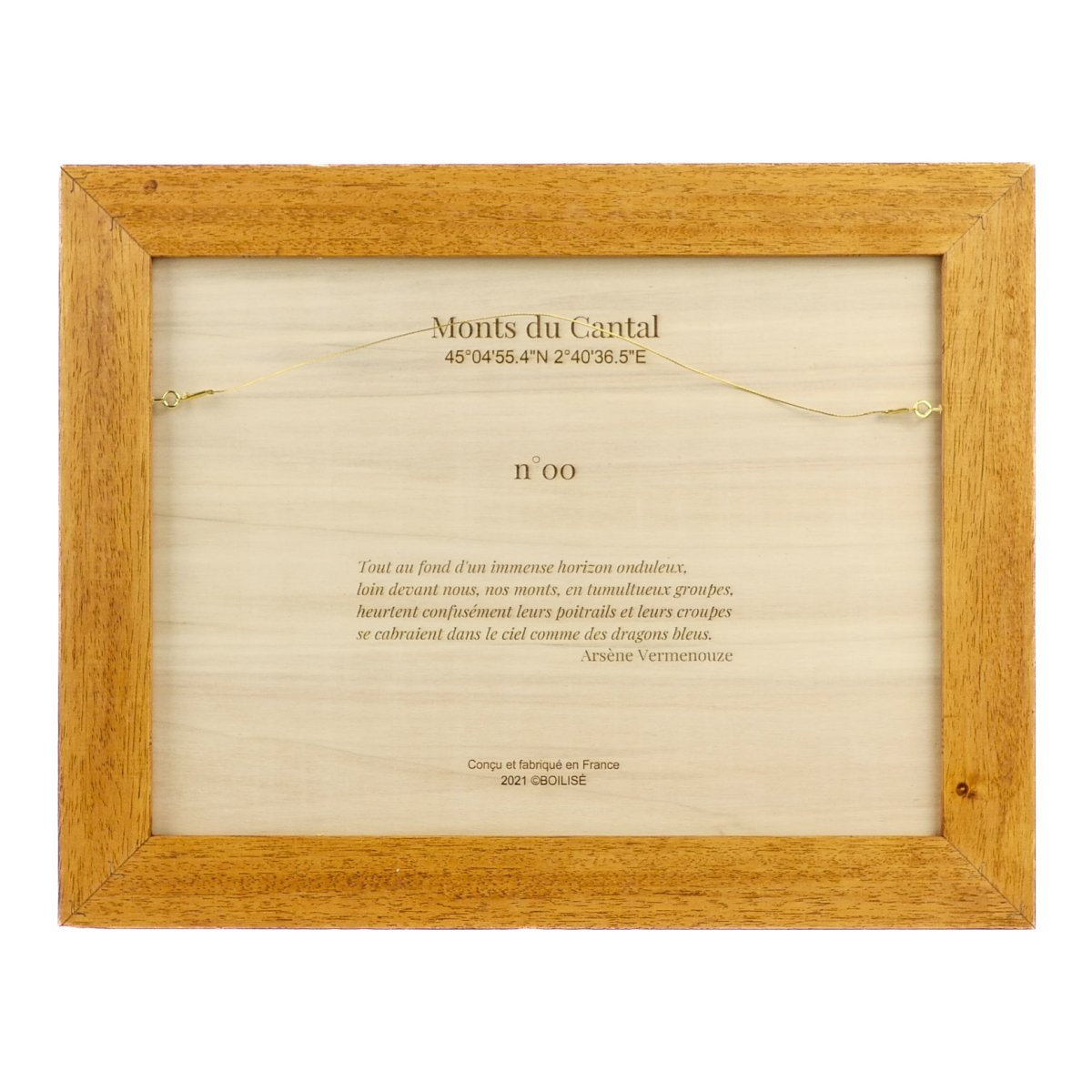 Dos personnalisable du tableau des Monts du Cantal