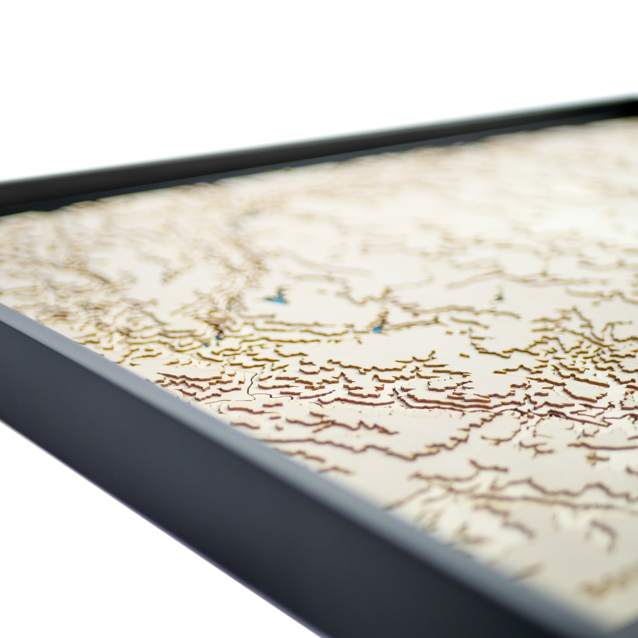 Détails du relief de la carte de l'Aubrac