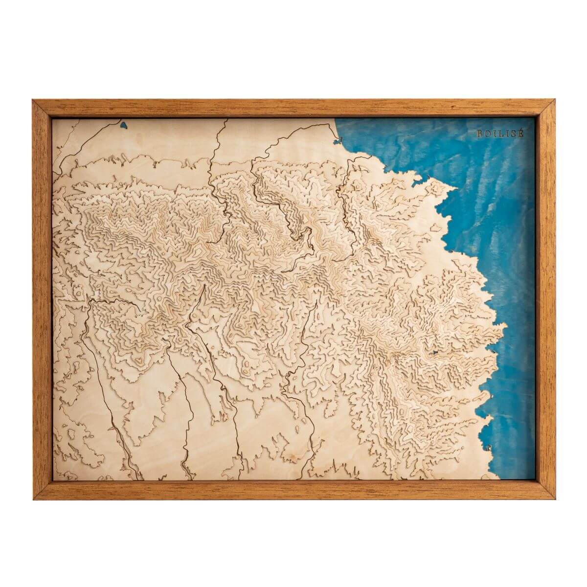 Carte originale des Albères : en bois et en relief