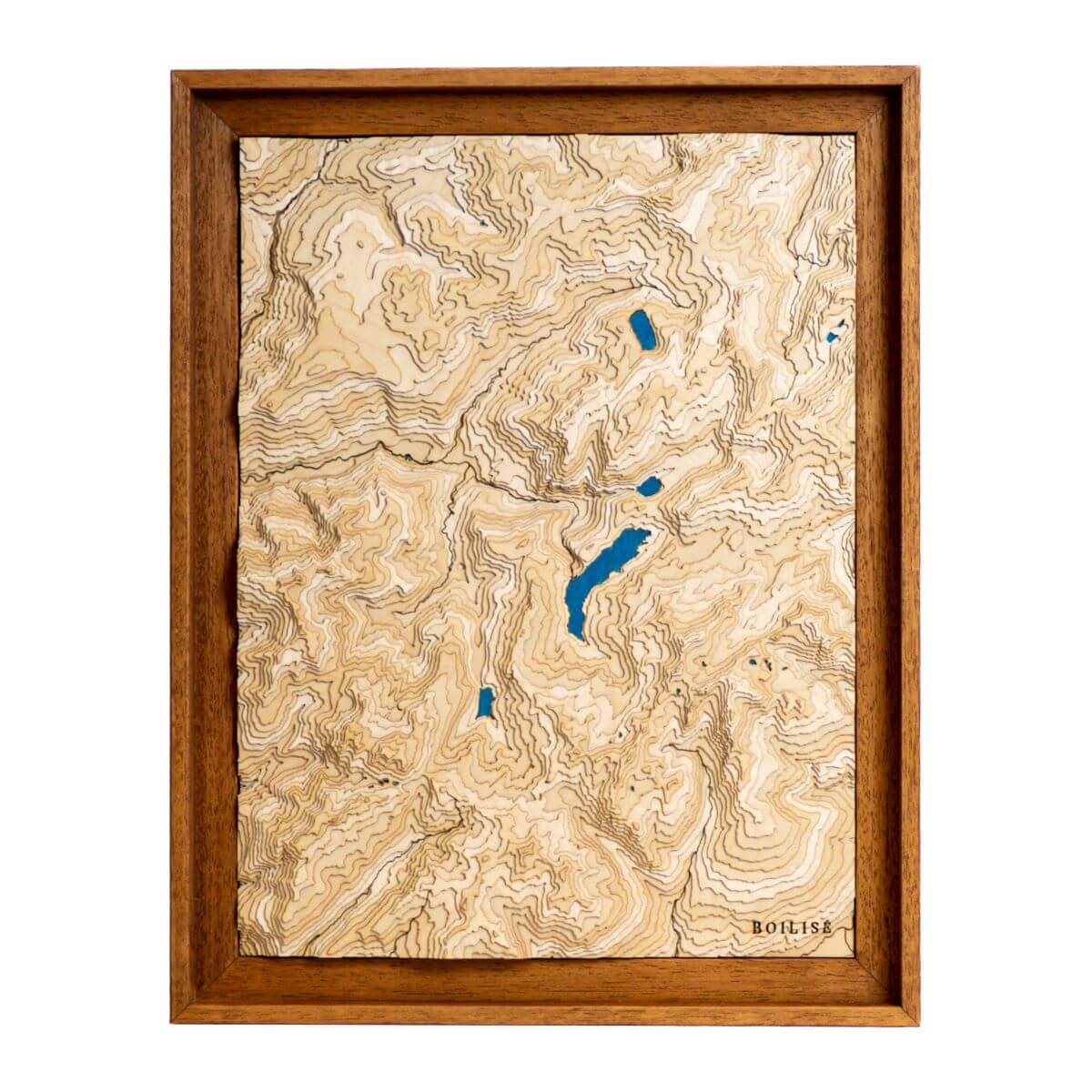 Carte originale de la vallée du Beaufortain : en bois et en relief