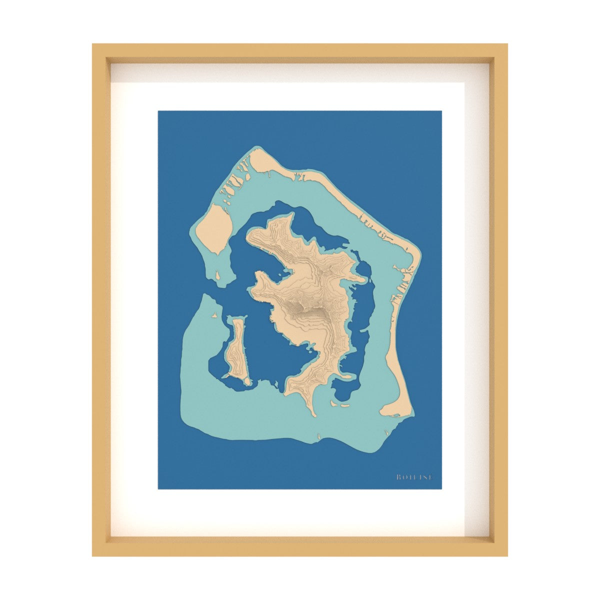Map of Bora-Bora