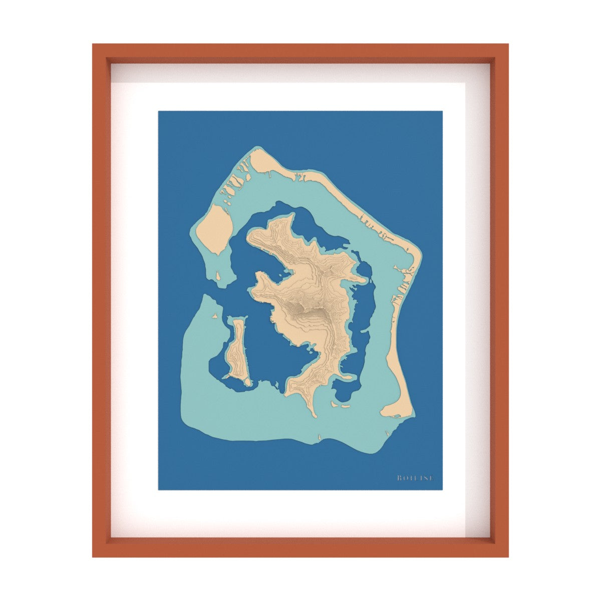 Map of Bora-Bora