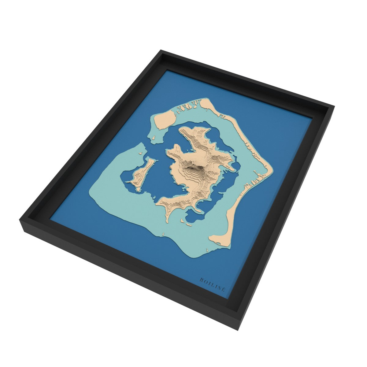 Map of Bora-Bora