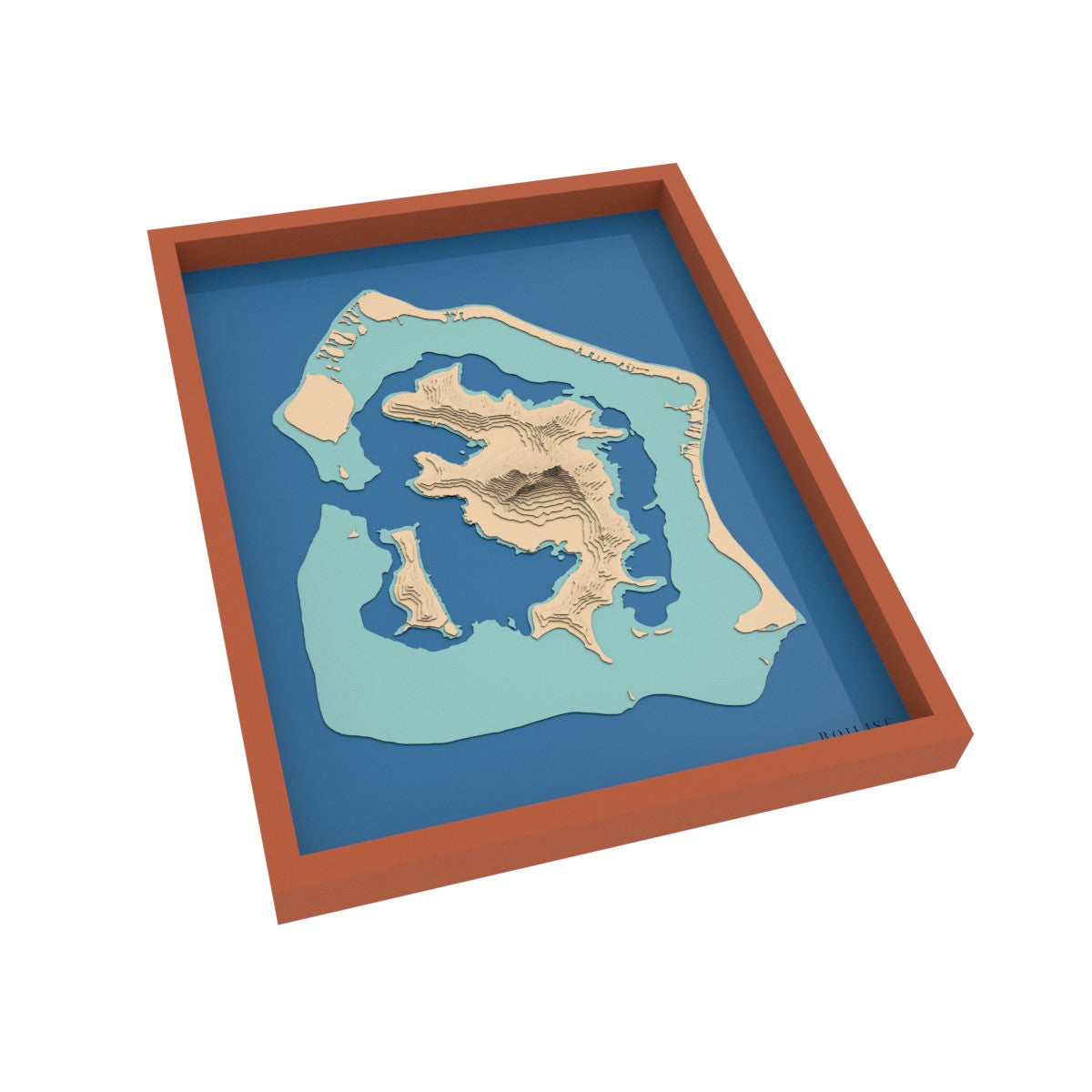Map of Bora-Bora