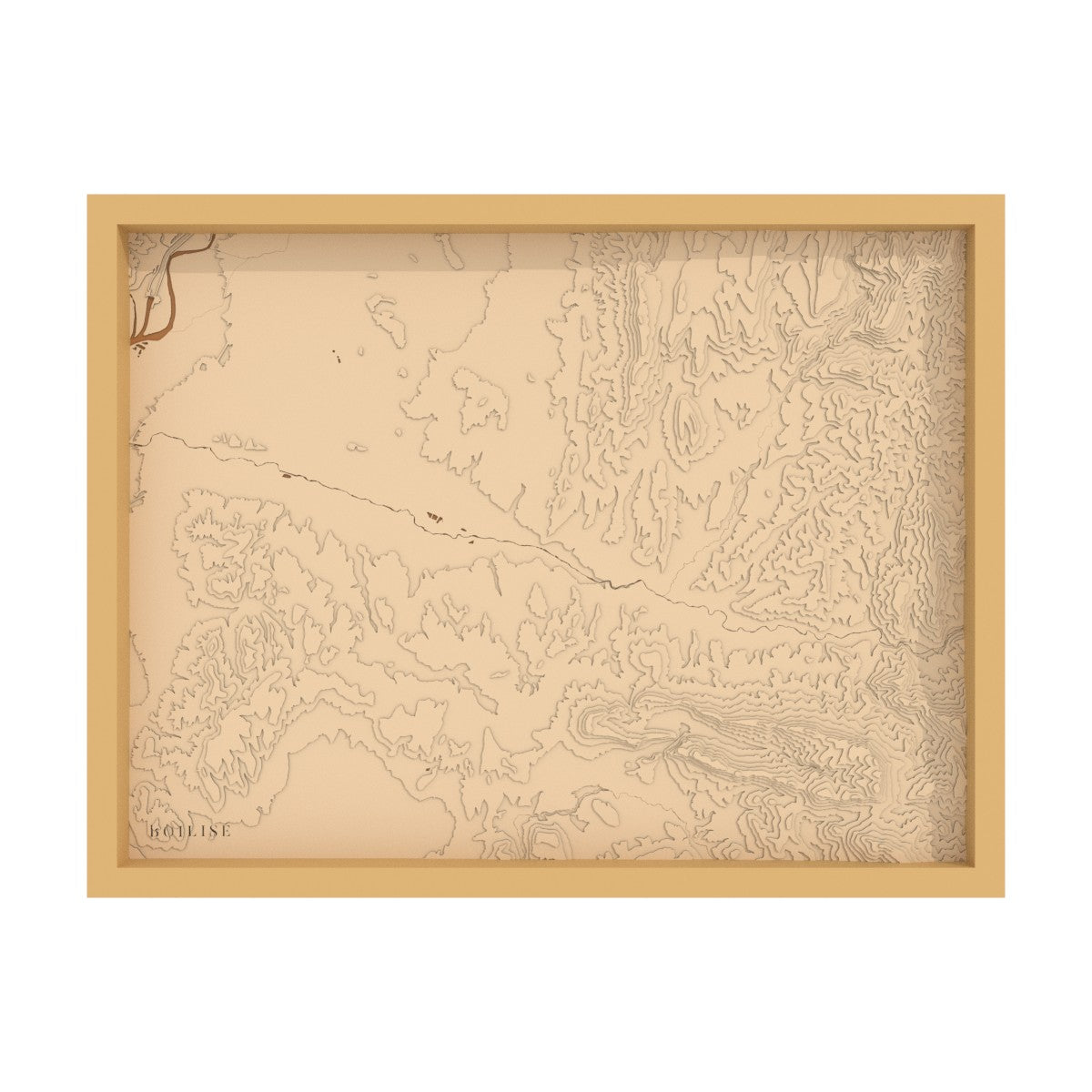 Carte de la vallée de la Drôme