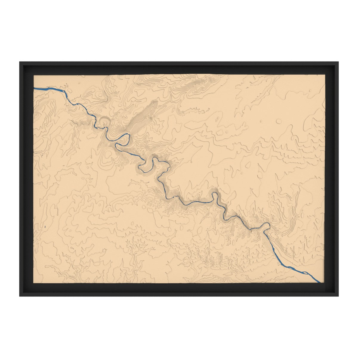 Carte des gorges de l'Ardèche