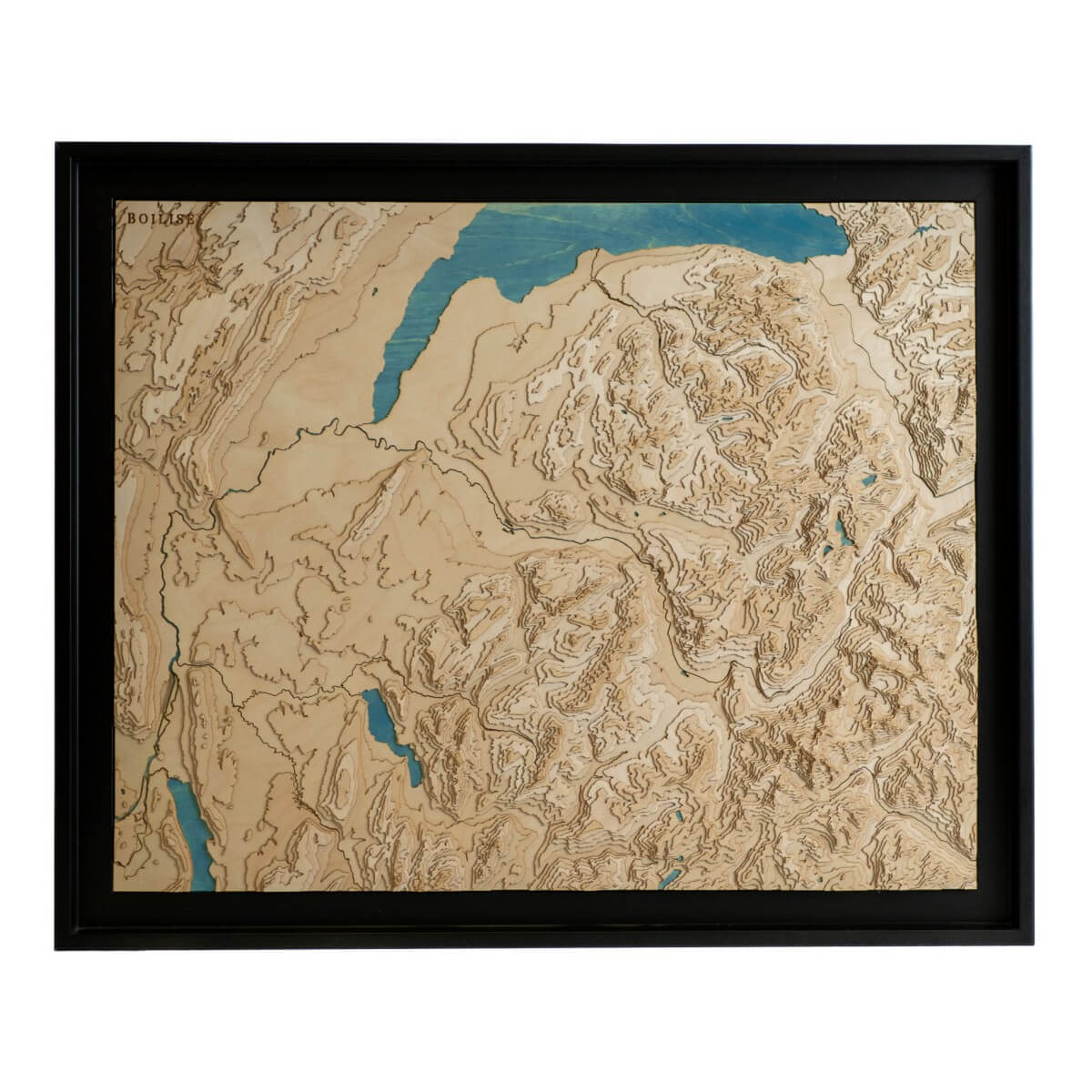 Le relief de la Haute-Savoie dans une œuvre unique en bois