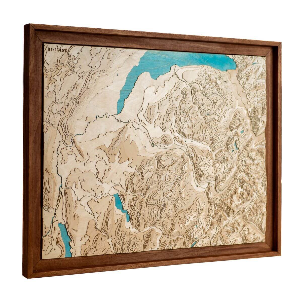 La Haute-Savoie représentée dans une carte au style unique