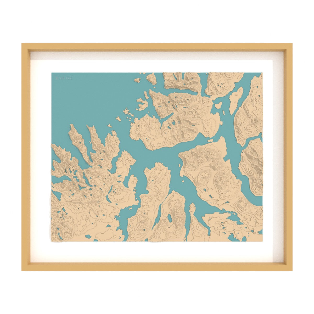 Carte du fjord de Malangen