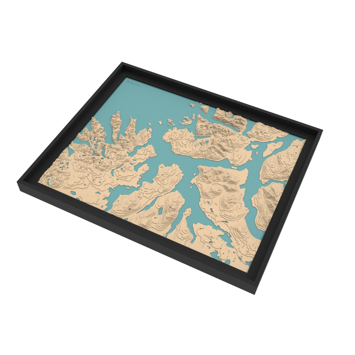 Carte du fjord de Malangen
