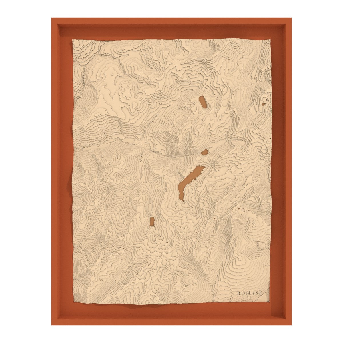 La vallée du Beaufortain en relief pour votre déco