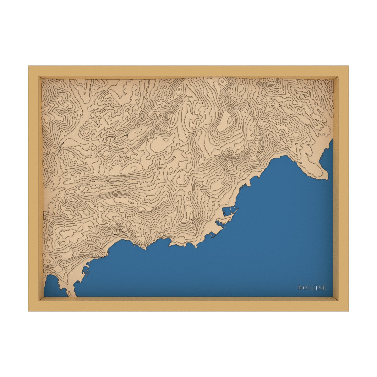 Carte de Monaco - La Turbie